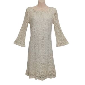 🔵BOGO FREE🔵 Sharagano Crochet Dress Sz 4